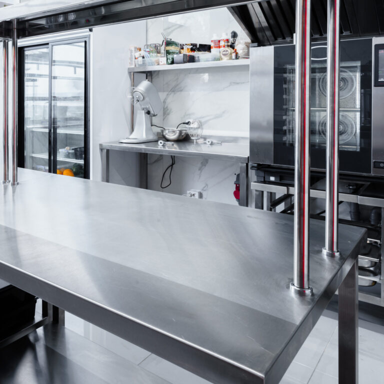 Kitchen appliances in professional kitchen in a restaurant, nobody